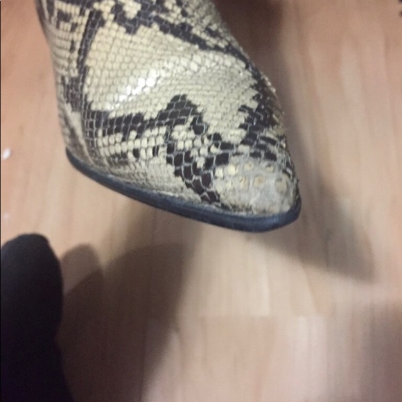 B2/ Browns Snake skin Leather Boots - Picture 4 of 5